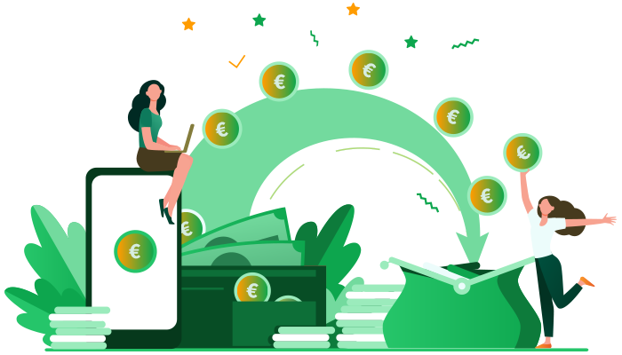 Kostenlos anmelden und Geld verdienen